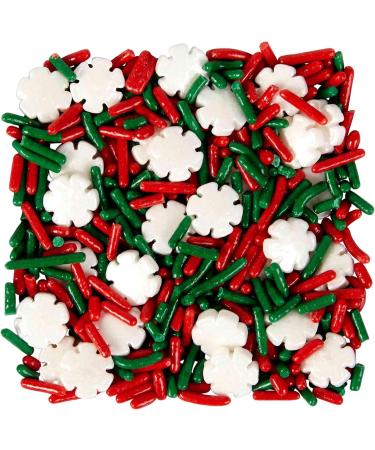 Food Items Sprinkle Mix Xmas SNOWF Christmas Snowflake One Size - Buy Online on GoSupps.com