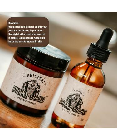 Organic Beard Oil - Moisturizing & Soothing | Promote Hair Growth | All-Natural Ingredients | US Made & Veteran Owned - Buy Online on GoSupps.com