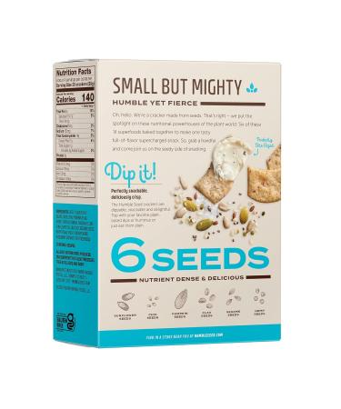 Humble Seed Grain-Free Crackers | Sea Salt 4.25 oz x 3 Packs | Gluten-Free, Plant-Based, Non-GMO, Paleo, Vegan | 6-Seed Blend | Nut-Free - Buy Online on GoSupps.com