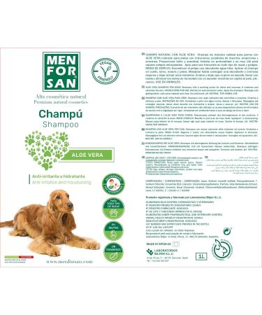 MENFORSAN Aloe Vera Dog Shampoo - 1L Pack of 2 | Natural Dog Care | International Shipping - Buy Online on GoSupps.com