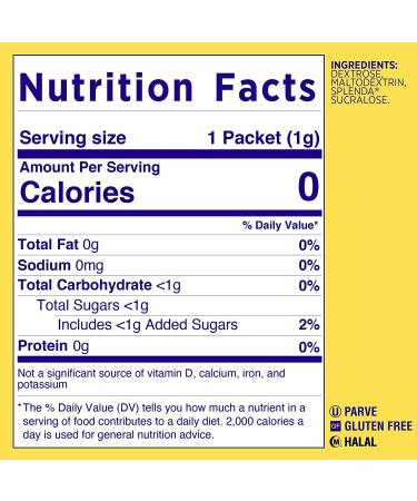 Splenda No Calorie Sweetener Value Pack  1000 Individual Packets  2.2 lbs 1000 Count (Pack of 1) - Buy Online on GoSupps.com