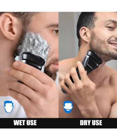 Buy SIWIEY 4D Cordless Electric Razor for Men - Rechargeable Wet/Dry Rotary Shaver with Pop-up Trimmer IPX6 Waterproof LED Display 8000 RPM - Perfect Grooming Solution - Buy Online on GoSupps.com