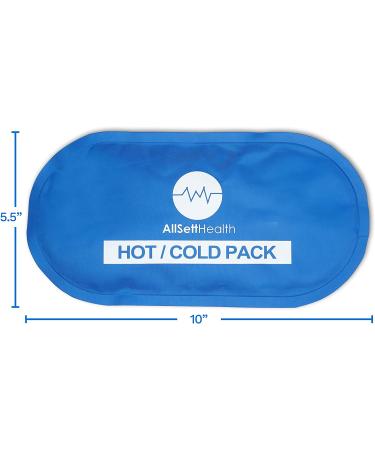 Reusable Hot Cold Gel Ice Packs for Injuries | 10.5 x 5 | 4 Pack - Buy Online on GoSupps.com