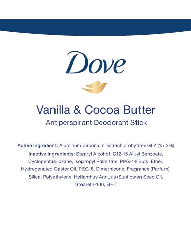Dove Nourishing Secrets Vanilla Cocoa Butter Deodorant Stick for Women - 48 Hour Protection, 2.6 oz (Pack of 3) - Buy Online on GoSupps.com