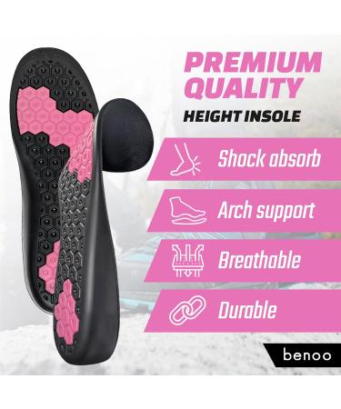 Height Increase Insoles for Women | Instant 1 Inch Boost Comfortable & Trim to Fit Heel Lift (Sizes 8-9 - Buy Online on GoSupps.com