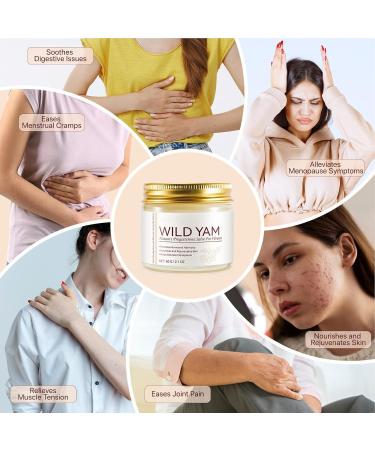 Wild Yam Cream | Cream | Wild Yam Moisturizing 60g Womens Root Creams Promoting Women Body Support All Skin Types Suitable Use for Women Deep Moisturization - Buy Online on GoSupps.com