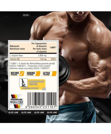 BWG Premium Arginine Master Formula - High Dose L-Arginine 120 Capsules Elite Line 100g Can - International Shipping Available - Buy Online on GoSupps.com