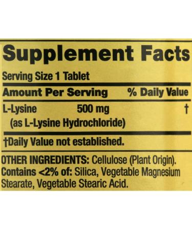 FUSION SHOP STORE Smart choices meaningful life! L lysine 500mg- Tablets 250ct (Pack of 1) - Buy Online on GoSupps.com