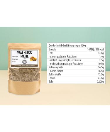 Buy Odenw lder 300g Premium Walnut Flour - Vegan High Protein German Quality - Finely Ground & Partially Deoiled - Buy Online on GoSupps.com