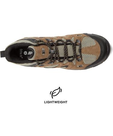 HI-TEC Ravus WP Mid Men's Waterproof Hiking Boots - Size 8 Tan | Lightweight & Breathable Outdoor Trekking Shoes - Buy Online on GoSupps.com