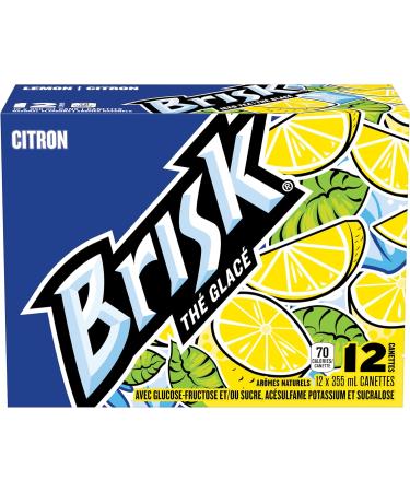 Brisk Lemon Iced Tea 355 mL Cans 12 Pack - Buy Online on GoSupps.com