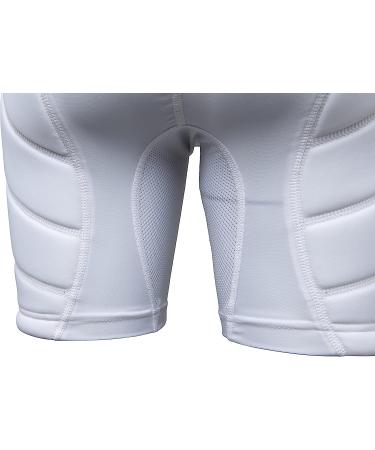 CHAMPRO Women's Fastpitch Softball Compression Sliding Shorts - White, Size Medium - Buy Online on GoSupps.com