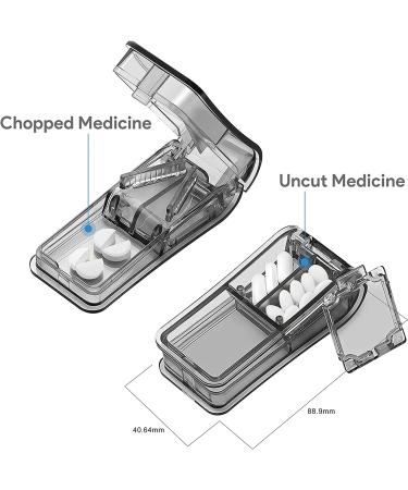 CAidRE 31-Day AM/PM Monthly Pill Organizer with Cutter - Vitamin, Fish Oil, Supplement Holder - Buy Online on GoSupps.com