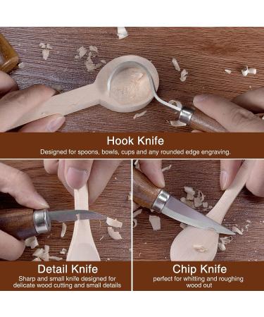 Wood Whittling Kit for Beginners and Adults - 8PCS Basswood Carving Blocks, Tools, Gloves, Roll Bag, Sharpener - Ideal Widdling Gift Set - Buy Online on GoSupps.com