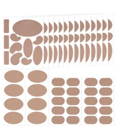 18 Sheets Moleskin Adhesive Pads Multi-Shaped & Oblate & Oval Moleskin Tapes Anti-Wear Moleskin Strips Prevention Pads Mole Skin Patch for Feet Heels