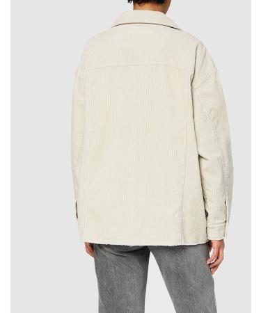 ONLY Female Long Shirt Jacket - Corduroy XL with Silver Lining | Shop Internationally - Buy Online on GoSupps.com