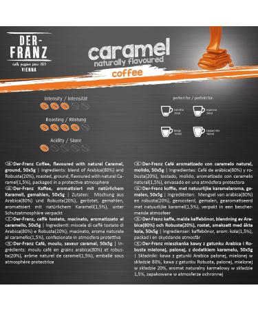 Buy The French Coffee Pack - 5 x 500g Flavored Ground Coffee (Hazelnut Vanilla Chocolate Cinnamon Caramel) - International Shipping Available - Buy Online on GoSupps.com