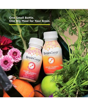 BrainGear Brain Booster Nootropic Supplement - Natural Blackberry Hibiscus - 1 Bottle - Buy Online on GoSupps.com