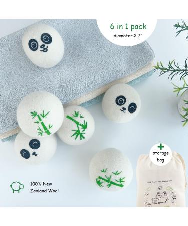 Buy 100% Natural Wool Dryer Balls | Reusable Eco-Friendly Laundry Solution - 6 Pack | International Shipping Available - Buy Online on GoSupps.com