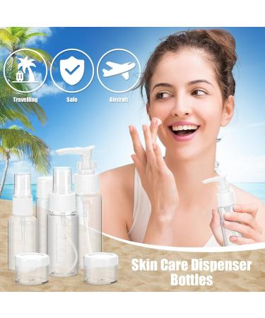 Buy Noideeer 18-Piece Silicone Travel Bottle Set - Leak-Proof TSA Approved for Shampoo Lotion & Gel - Includes Labels & Transparent Bags - Perfect for Travel - Buy Online on GoSupps.com
