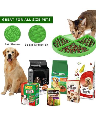 Dog Lick Treat Mat - Slow Feeder & Calming Mat for Anxiety Relief - Green - Buy Online on GoSupps.com