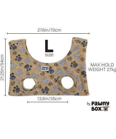 Pawny Box Pet Hammock for Grooming with Harness for Cats and Dogs - Ear, Eye, and Nails Care | Restraint Bag for Comfortable and Breathable Restraints - Paws Large - Buy Online on GoSupps.com