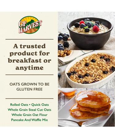 GF Harvest Gluten Free Whole Grain Oat Flour - 64 Ounces (2 Pack) - Buy Online on GoSupps.com