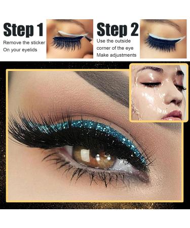 shlutesoy 4 Pair Eye Shadow Decals Attractive Recycled Plastic Easy to Install Eyelid Cosmetic Decals for Pink - Buy Online on GoSupps.com