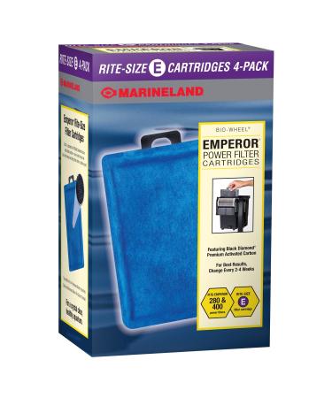 MarineLand Emperor Bio-Wheel Replacement Power Filter Cartridges 4 Count (Pack of 1)