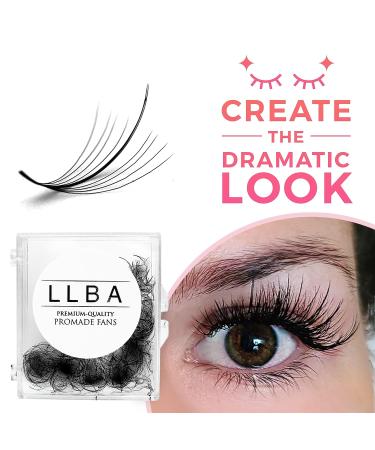 LLBA 9D 0.05 Handmade Wispy Lash Extensions | 100% Volume Fans | C Cc D Curls | 9-17mm Length | Long-Lasting | Easy Application | C 10mm - Buy Online on GoSupps.com