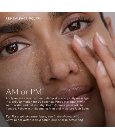 Oak Essentials Renew Face Polish | Gentle Exfoliating Face Scrub with Pineapple Extract Vitamin C & Polishing Beads 3.4 Oz 3.4 Fl Oz (Pack of 1) Multicolor - Buy Online on GoSupps.com