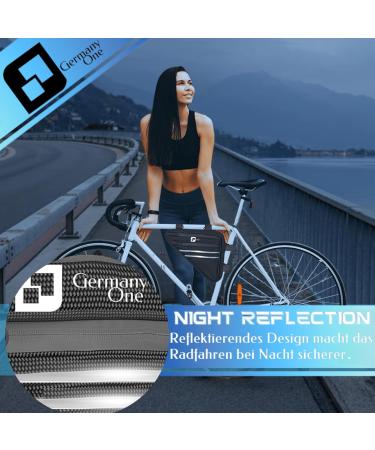 Buy Germany One Waterproof Reflective Bicycle Frame Bag | 1.6L Triangle Pocket for Bikes - International Shipping - Buy Online on GoSupps.com