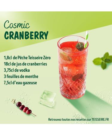 Teisseire Zero Sugar Peach Syrup for Refreshing Drinks Cocktails Can (Pack of 6) - Buy Online on GoSupps.com