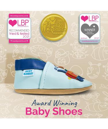 Soft Sole Leather Baby Shoes for Boys and Girls | Toddler Walking Shoes 0-6 Months - Train Design - Buy Online on GoSupps.com