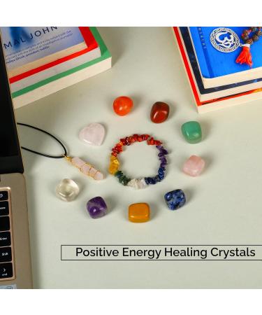 ABHISUBYA Women's Crystal Gift Set - Healing Crystals, Seven Chakra Stones, Meditation Accessories - Perfect Gift for Women - Buy Online on GoSupps.com