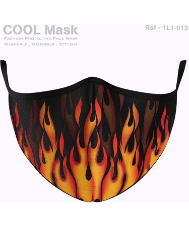 COOL Mask Unisex Premium Reusable Washable Face Masks - Protective Mask Pack of 3 | Artist Design - One Size - Buy Online on GoSupps.com