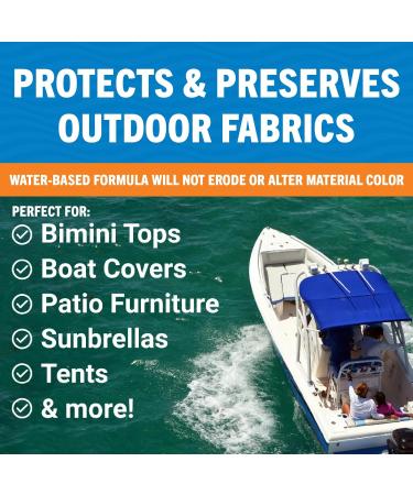 Heavy Duty Waterproof Fabric Spray | 22 FL OZ | Outdoor Canvas Boat Tops Vinyl Seats Tents Jackets - Ultimate Protection - Buy Online on GoSupps.com