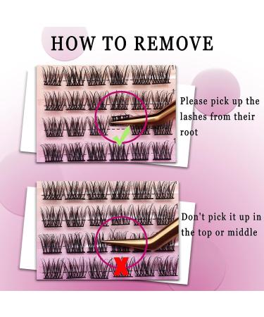 Ahrikiss D Curl Lash Clusters 72 Pcs - DIY Fluffy Eyelash Extensions for Home Makeup - B11 (8/10/12/14/16mm) Volume Individual Lashes - Buy Online on GoSupps.com