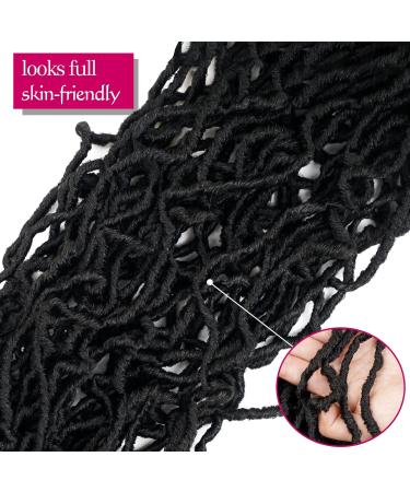 Soft Locs 24 Inch Faux Crochet Hair 6 Packs Pre-looped Nature Color 1B - Pack of 6 - Buy Online on GoSupps.com