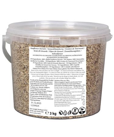 Premium 3 kg (5 L) Shelled Sunflower Seeds for Baking - Ideal for Human Consumption | Shop Internationally - Buy Online on GoSupps.com