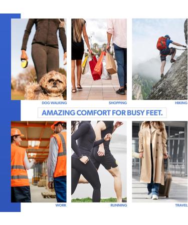 Silicone Insoles & Metatarsal Pads for Plantar Fasciitis - Arch Support Foot Pads (XL 43-44) - Comfort for Your Feet | Worldwide Shipping - Buy Online on GoSupps.com