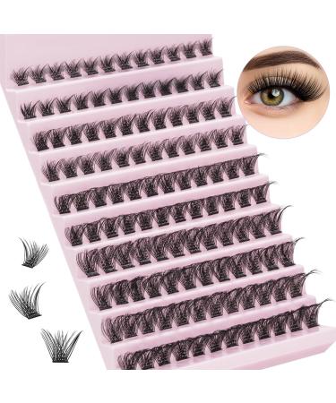 Eyelash Extensions 120PCS B&Q Fake Lashes D 8-16mix Diy Eyelash Extensions Natural (120PCS D-8-16MIX) D-8-16MIX 120PCS F01
