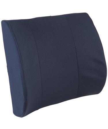 Therapist's Choice Lumbar Seat Back Cushion W/Elastic Seat Positioning Strap (Navy Blue)