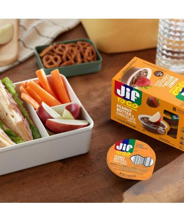 Jif Beurre de cacahu te et chocolat emporter 8 tasses (lot de 6) moins de sucre texture paisse et cr meuse - Buy Online on GoSupps.com