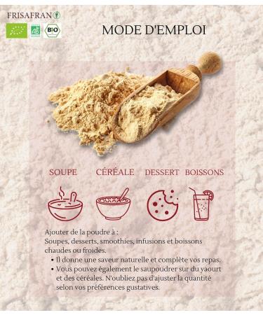  FRISAFRAN FRISAFRAN | Organic Red Maca Powder 500g | Ground Red Maca | Red Maca Powder | Superfood | Energizing | Maca - Buy Online on GoSupps.com