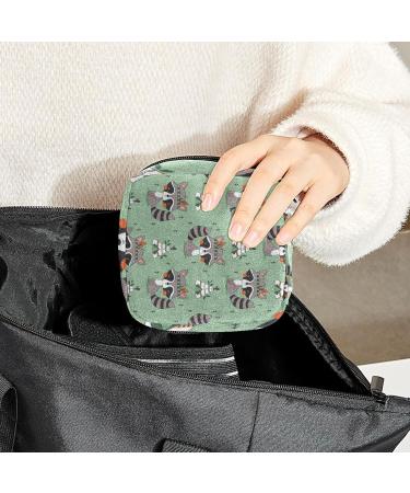 Raccoon Sanitary Napkin Storage Bag - Portable Period Pouch for Women & Teens - Multi-colored - Buy Online on GoSupps.com