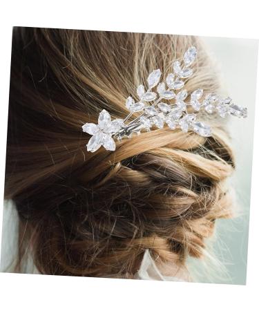 FRCOLOR bangs comb crystal hair combs bride hair comb wedding hair comb bridal hair comb decorative hair combs wedding headpiece for bride simple Miss aluminum alloy Comb - Buy Online on GoSupps.com