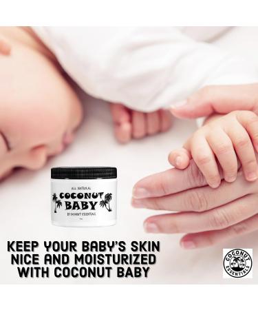 Coconut Essentials | COCONUT BABY Oil for Hair & Skin - All Natural Moisturizer - Unscented baby oil Massage Sensitive Skin Healthy Hair with Sunflower and Grapeseed oils - 4fl oz - Buy Online on GoSupps.com