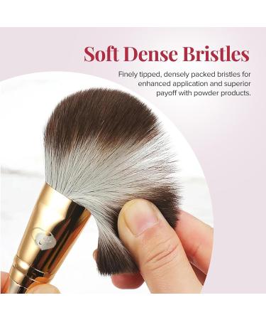 Delbar Gold Makeup Brushes Set | 8pc Full Face with Travel Bag | Professional Cruelty-Free | Lady of Eshgh - Buy Online on GoSupps.com