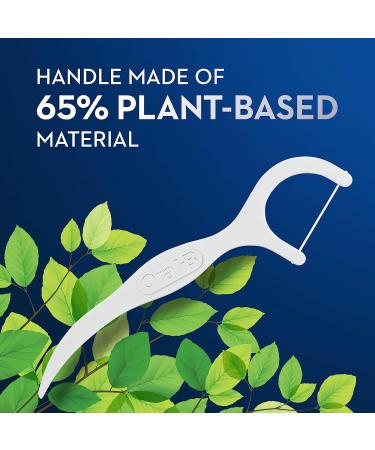 Oral-B Eco Sustainable Mint Dental Floss Picks - 300 Picks (4 Pack) - Buy Online on GoSupps.com